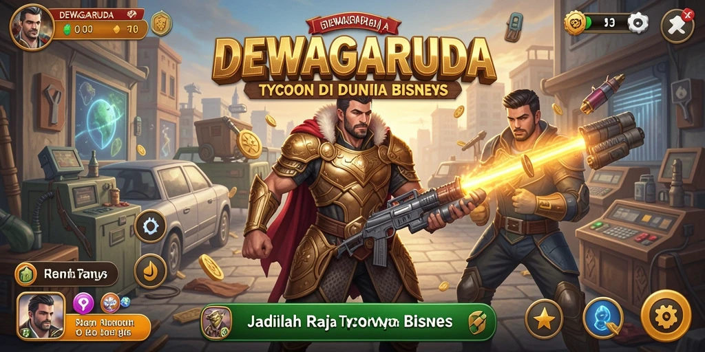 Tampilan gameplay seru dan strategis dari DEWAGARUDA.