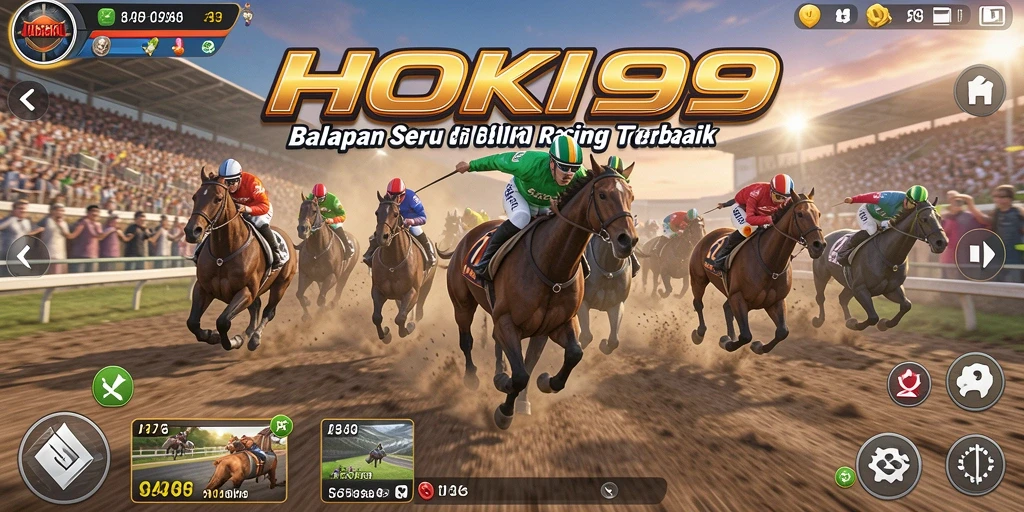 Tampilan gameplay HOKI99 dengan aksi balapan yang mendebarkan.