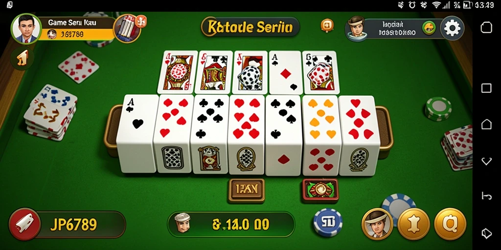 Tangkapan layar gameplay JP6789 dengan desain kartu Domino yang menarik.