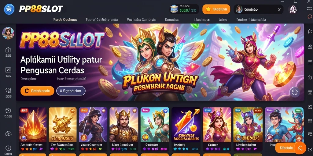 Tampilan antarmuka PP88SLOT yang intuitif dan modern.